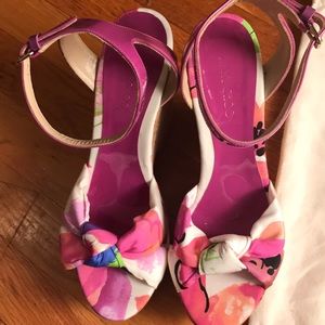 New Floral Jimmy Choo Wedge sandals